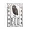 Boo Owl Halloween Light-Up Led Wall Art Decor Decoration 15.75 x 0.98 x 23.75 Inches.
